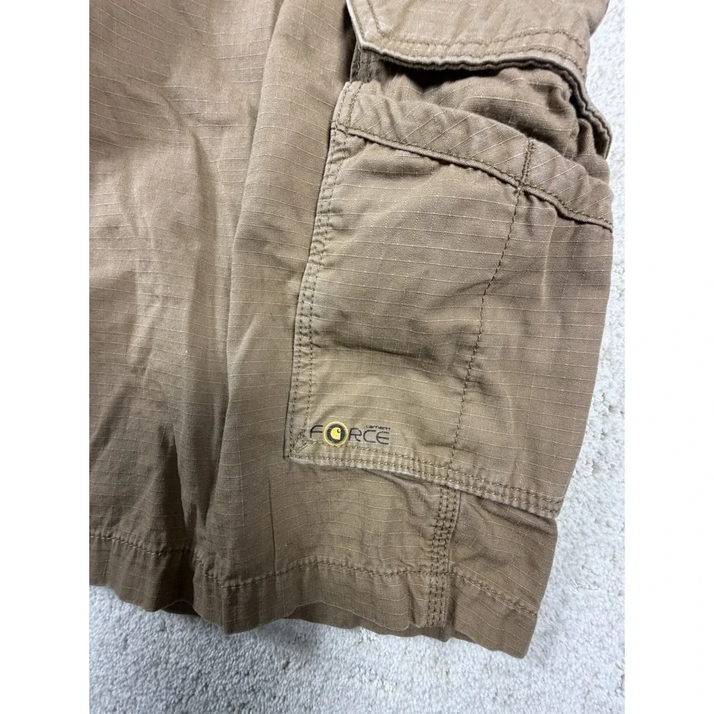 Carhartt Force Relaxed Fit Men's Carpenter Work Outdoor Shorts Brown Sz 44